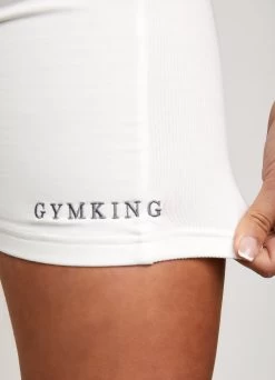 Gym King Release Rib Cycle Short - Off-White -Fit Wear Shop RELEASERIBTANK CYCLESHORTOFFWHITEWVS A26NGWSR A26NK 417