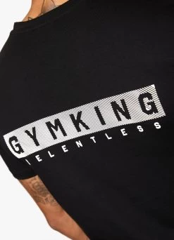 Gym King Relentless Tee - Black -Fit Wear Shop RELENTLESSTEE BLACKSST A2CEJ 88