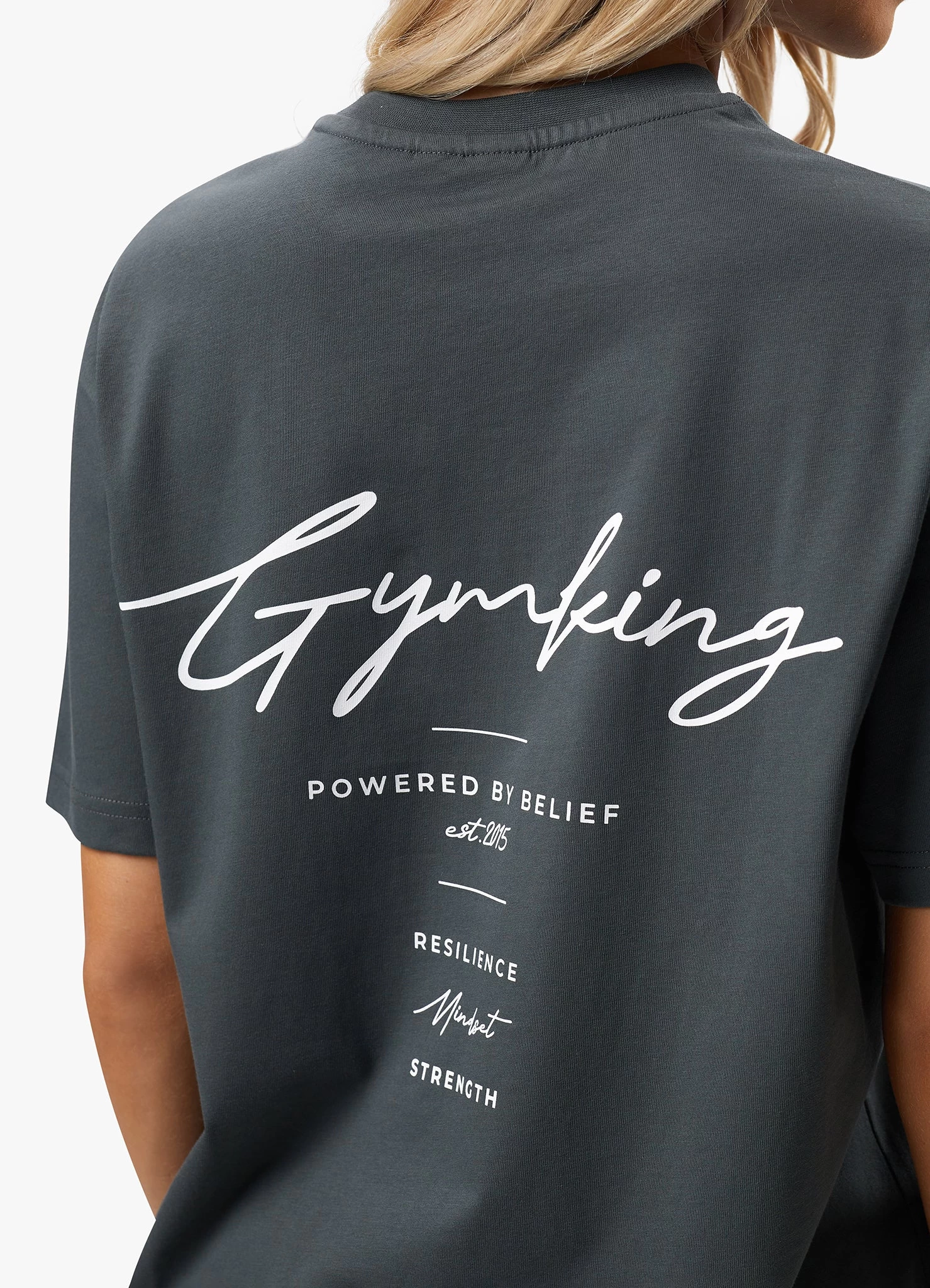 Gym King Reset BF Tee - Green Smoke 10 Gym King Reset BF Tee - Green Smoke - Image 8