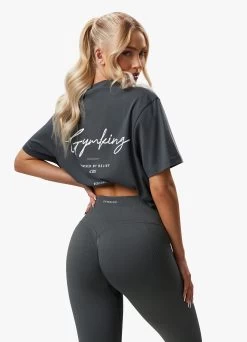 Gym King Reset BF Tee - Green Smoke 16 Gym King Reset BF Tee - Green Smoke -Fit Wear Shop RESETBFTEE SCULPTLEGGING GREENSMOKE 345