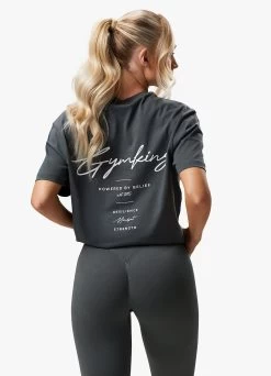 Gym King Reset BF Tee - Green Smoke 14 Gym King Reset BF Tee - Green Smoke -Fit Wear Shop RESETBFTEE SCULPTLEGGING GREENSMOKE 347