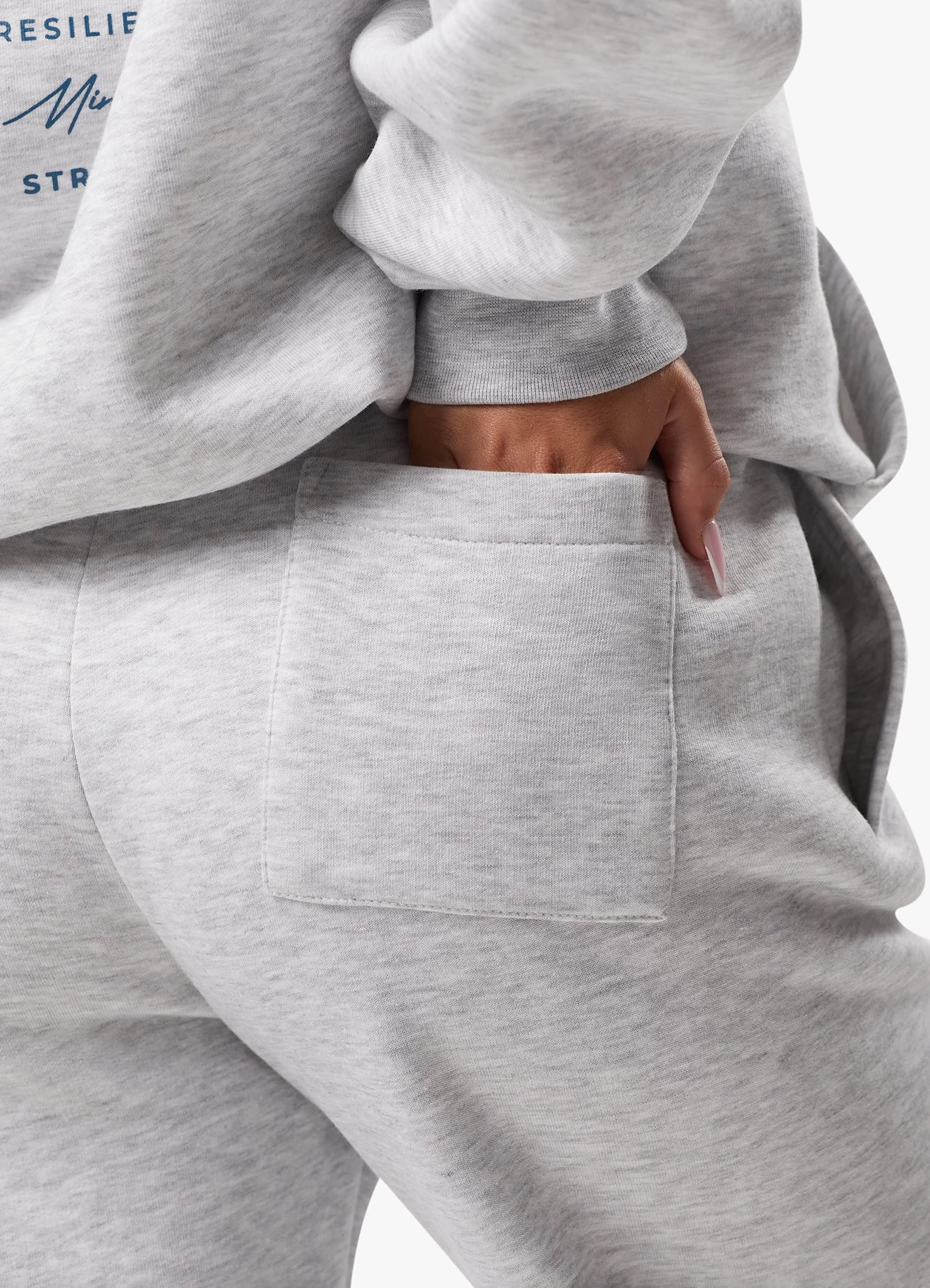 Gym King Reset Sweatpant - Snow Marl 8 Gym King Reset Sweatpant - Snow Marl - Image 6