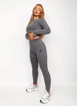Gym King Results Tape Longsleeve Crop - Mid Grey Marl -Fit Wear Shop RESULTSTAPECROPLSTEEANDLEGGING 198 25a386aa e85f 4a2f bf7b 85411b5a0490
