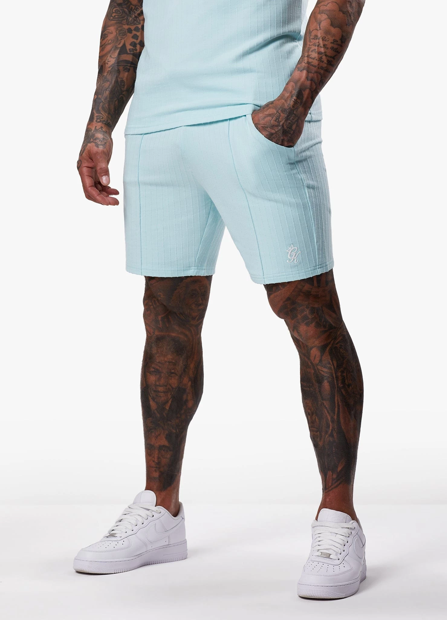 Gym King Riviera Signature Short - Aqua Sky 7 Gym King Riviera Signature Short - Aqua Sky - Image 5