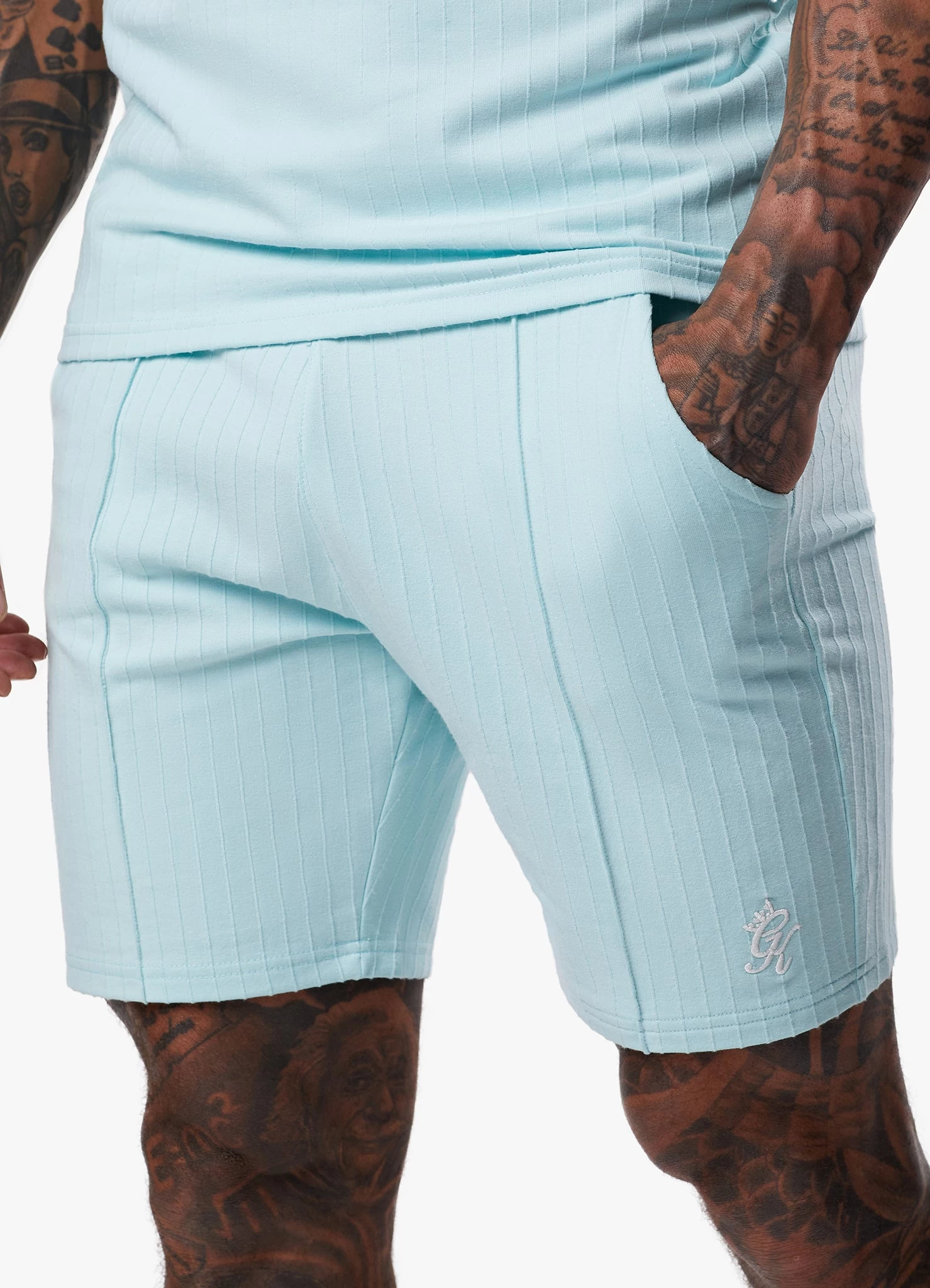 Gym King Riviera Signature Short - Aqua Sky 9 Gym King Riviera Signature Short - Aqua Sky - Image 7