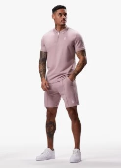 Gym King Riviera Signature Polo - Dusky Pink -Fit Wear Shop RIVIERAPOLO SHORT DUSKYPINKPOS A2COHSHR A2COL145