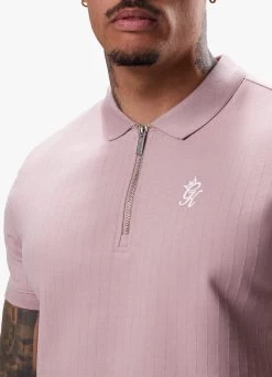 Gym King Riviera Signature Polo - Dusky Pink -Fit Wear Shop RIVIERAPOLO SHORT DUSKYPINKPOS A2COHSHR A2COL150