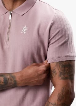 Gym King Riviera Signature Polo - Dusky Pink -Fit Wear Shop RIVIERAPOLO SHORT DUSKYPINKPOS A2COHSHR A2COL151