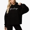 Gym King Script Hood - Black/White 1 Gym King Script Hood - Black/White -Fit Wear Shop SCRIPTHOOD LEGGING BLACKWHITEWHD A2BKZWLG A2BL5495