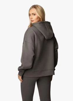 Gym King Script Hood - Steel/White -Fit Wear Shop SCRIPTHOOD LEGGING STEELWHITEWHD A2BL0WLG A2BL6466