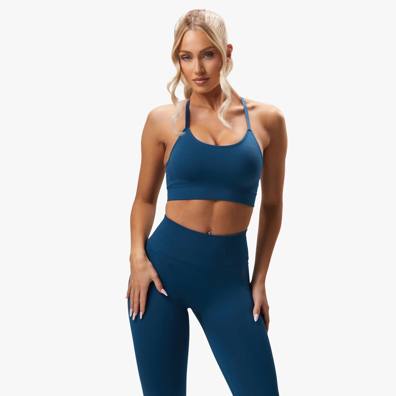 Gym King Sculpt Seamless Bra - Marine Teal 4 Gym King Sculpt Seamless Bra - Marine Teal - Image 2