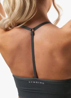 Gym King Sculpt Seamless Bra - Green Smoke -Fit Wear Shop SCULPTSEAMLESSBRA SHORT GREENSMOKEWBT A2BQ2WSR A2BQ9 298