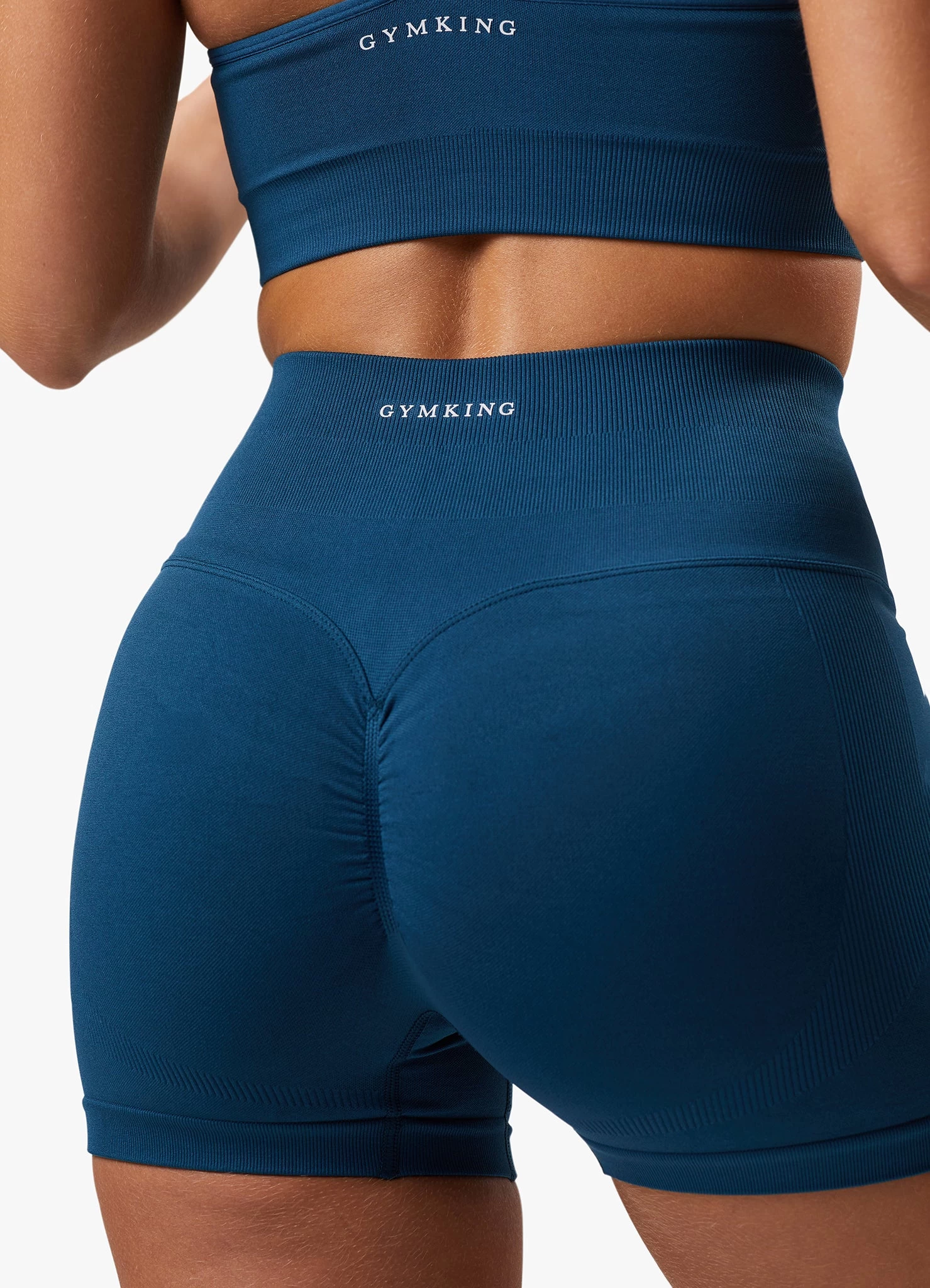 Gym King Sculpt Seamless 3" Short - Marine Teal 10 Gym King Sculpt Seamless 3" Short - Marine Teal - Image 8