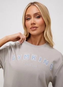 Gym King Shadow Boyfriend Tee - Dove Grey -Fit Wear Shop SHADOWBFTEE DOVEGREYWST A2D3D 171