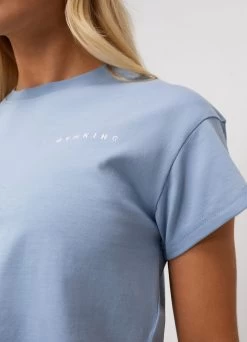 Gym King Shadow Cropped Tee - Powder Blue -Fit Wear Shop SHADOWCROPPEDTEE SHORT POWDERBLUEWST A2D3IWSR A2C83 212