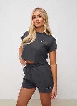 Gym King Shadow Short - Shadow Grey -Fit Wear Shop SHADOWCROPPEDTEE SHORT SHADOWGREYWST A2D3HWSR A2C7Z 190 2