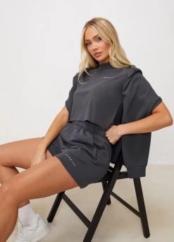 Gym King Shadow Cropped Tee - Shadow Grey -Fit Wear Shop SHADOWCROPPEDTEE SHORT SHADOWGREYWST A2D3HWSR A2C7Z 204 4809cde1 2ffd 4b1e 81b2 6e9b03fbf7c6