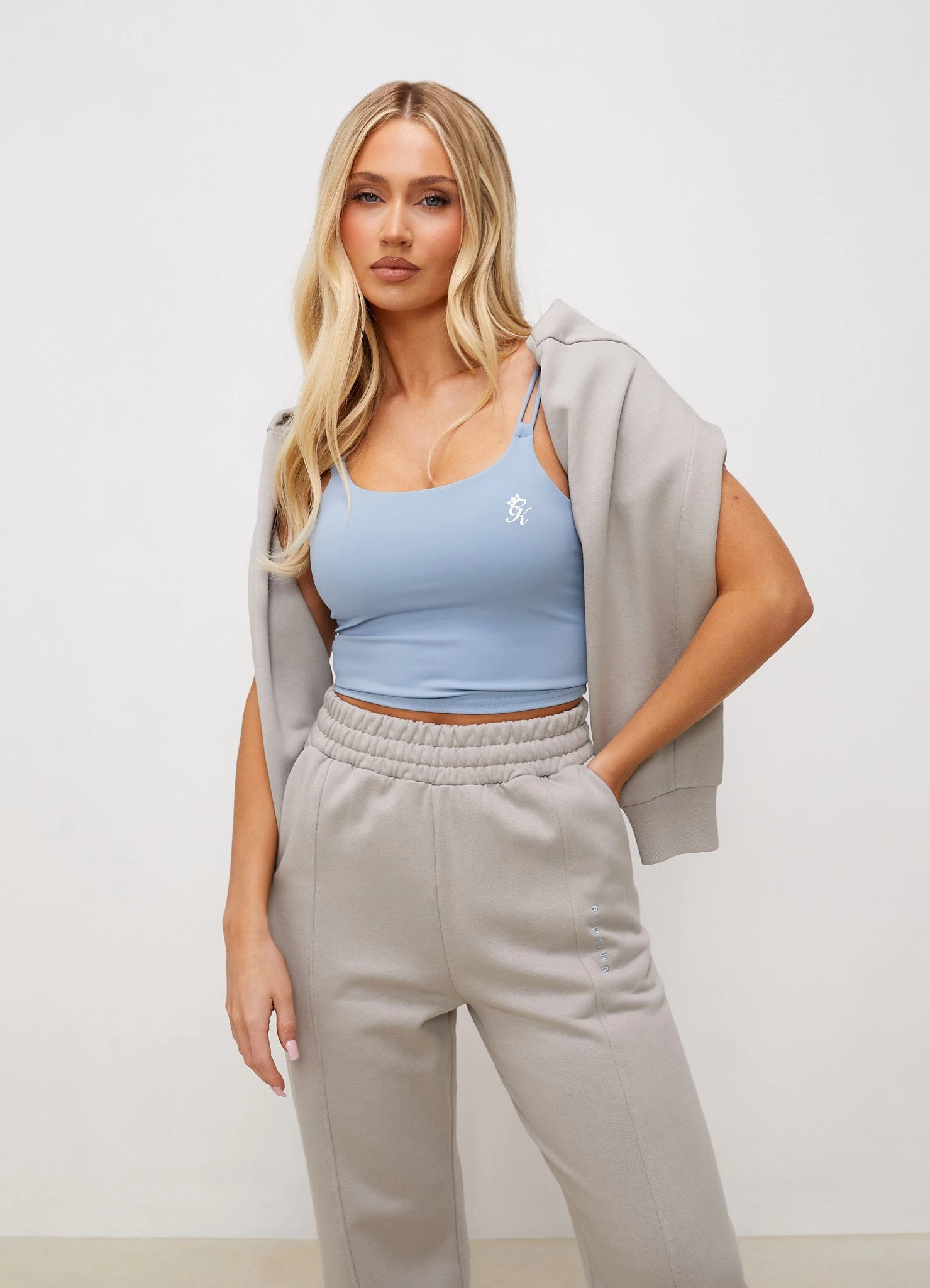 Gym King 365 Long Line Tank - Powder Blue 13 Gym King 365 Long Line Tank - Powder Blue - Image 11