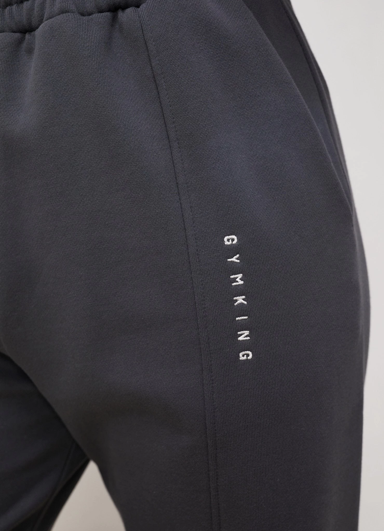 Gym King Shadow Cropped Funnel & Jogger - Shadow Grey 11 Gym King Shadow Cropped Funnel & Jogger - Shadow Grey - Image 9