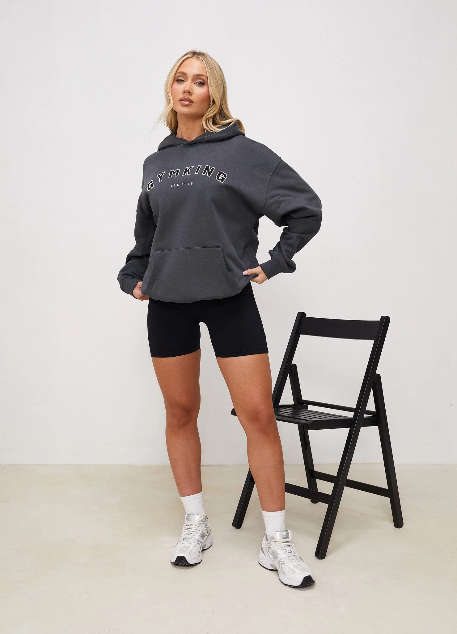 Gym King Shadow Oversized Hood - Shadow Grey 9 Gym King Shadow Oversized Hood - Shadow Grey - Image 7