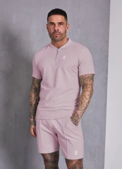 Gym King Riviera Signature Polo - Dusky Pink -Fit Wear Shop SIGNATURECATALOGUE249346