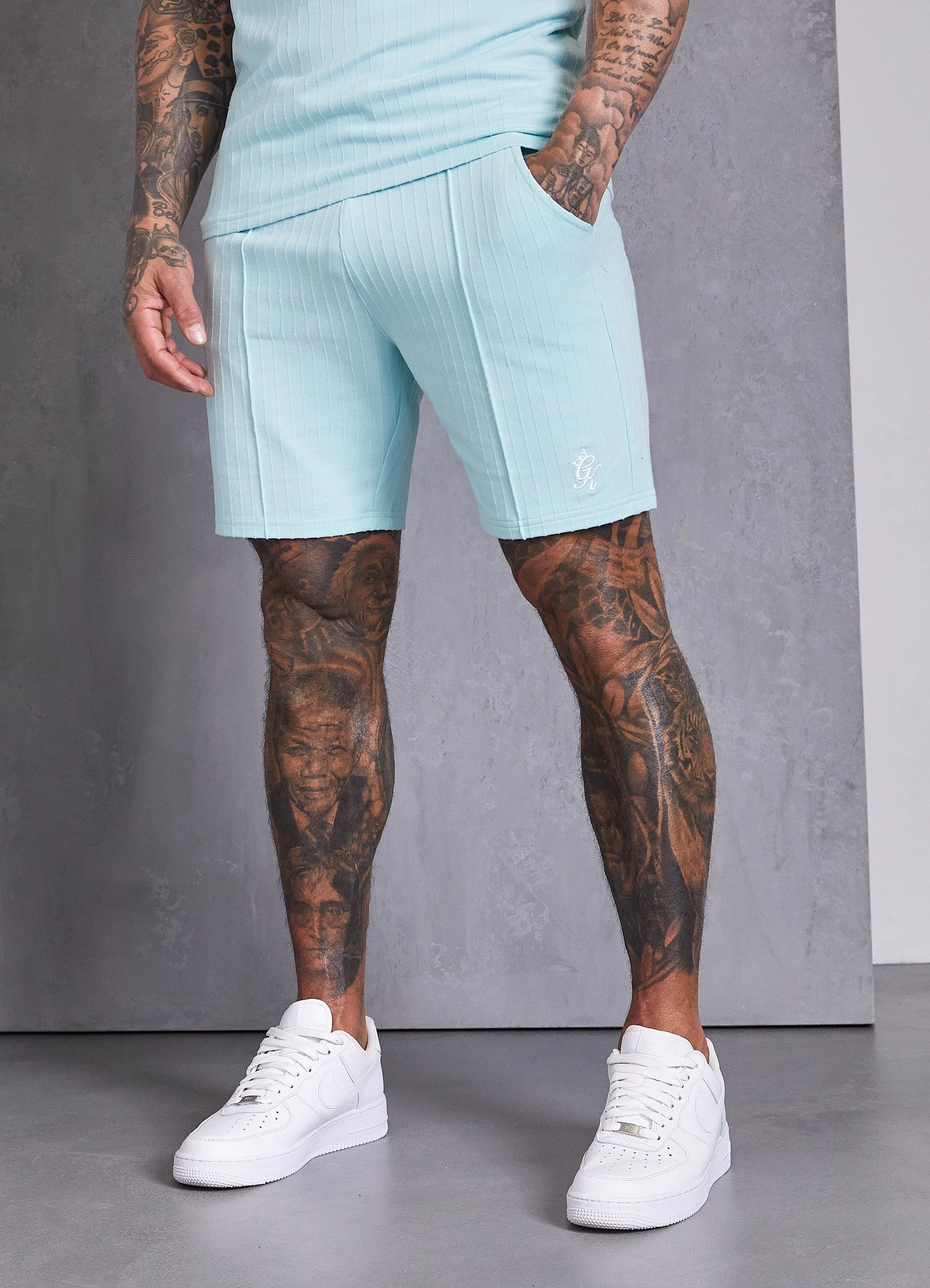Gym King Riviera Signature Short - Aqua Sky 3 Gym King Riviera Signature Short - Aqua Sky