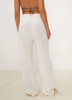 Gym King Signature Knit Wide Leg Trousers - Ecru 21 Gym King Signature Knit Wide Leg Trousers - Ecru -Fit Wear Shop SIGNATUREKNITTROUSERS 96