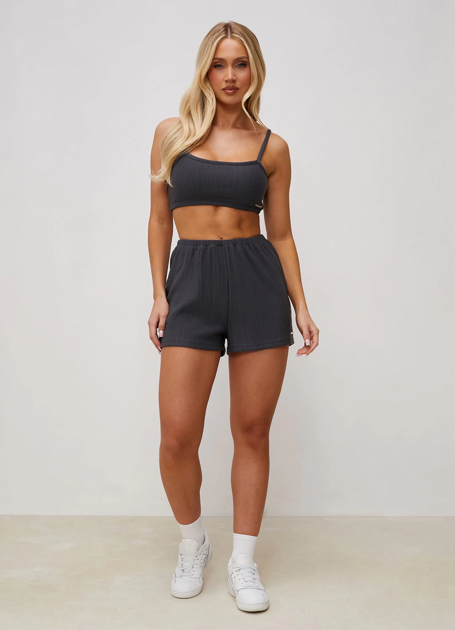 Gym King Signature Rib Short - Graphite 6 Gym King Signature Rib Short - Graphite - Image 4