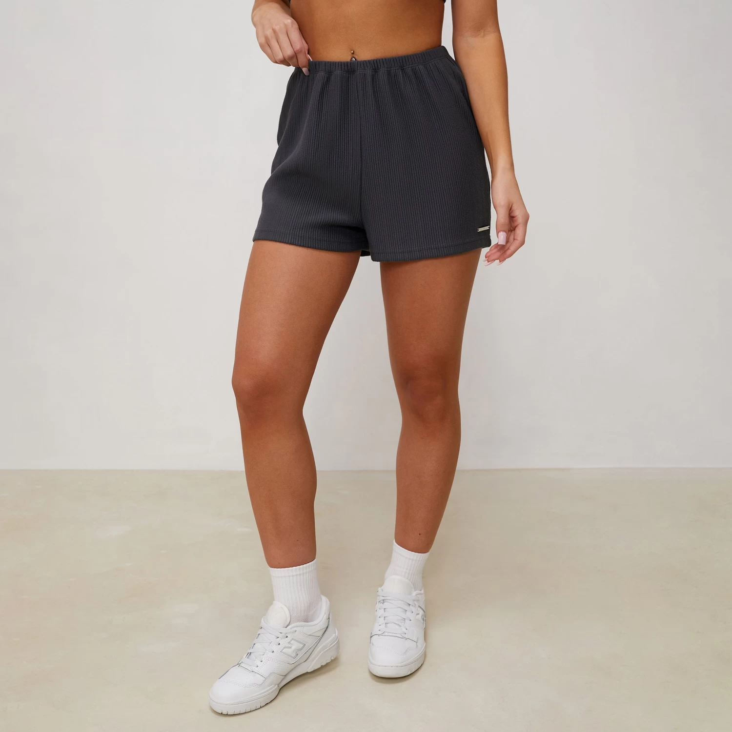 Gym King Signature Rib Short - Graphite 4 Gym King Signature Rib Short - Graphite - Image 2