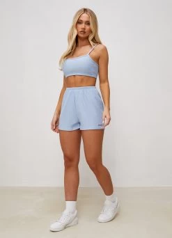 Gym King Signature Rib Bralette - Pale Blue 12 Gym King Signature Rib Bralette - Pale Blue -Fit Wear Shop SIGNATURERIBBRALETTE SHORT PALEBLUEWVS A2CAMWSR A2CAV 311