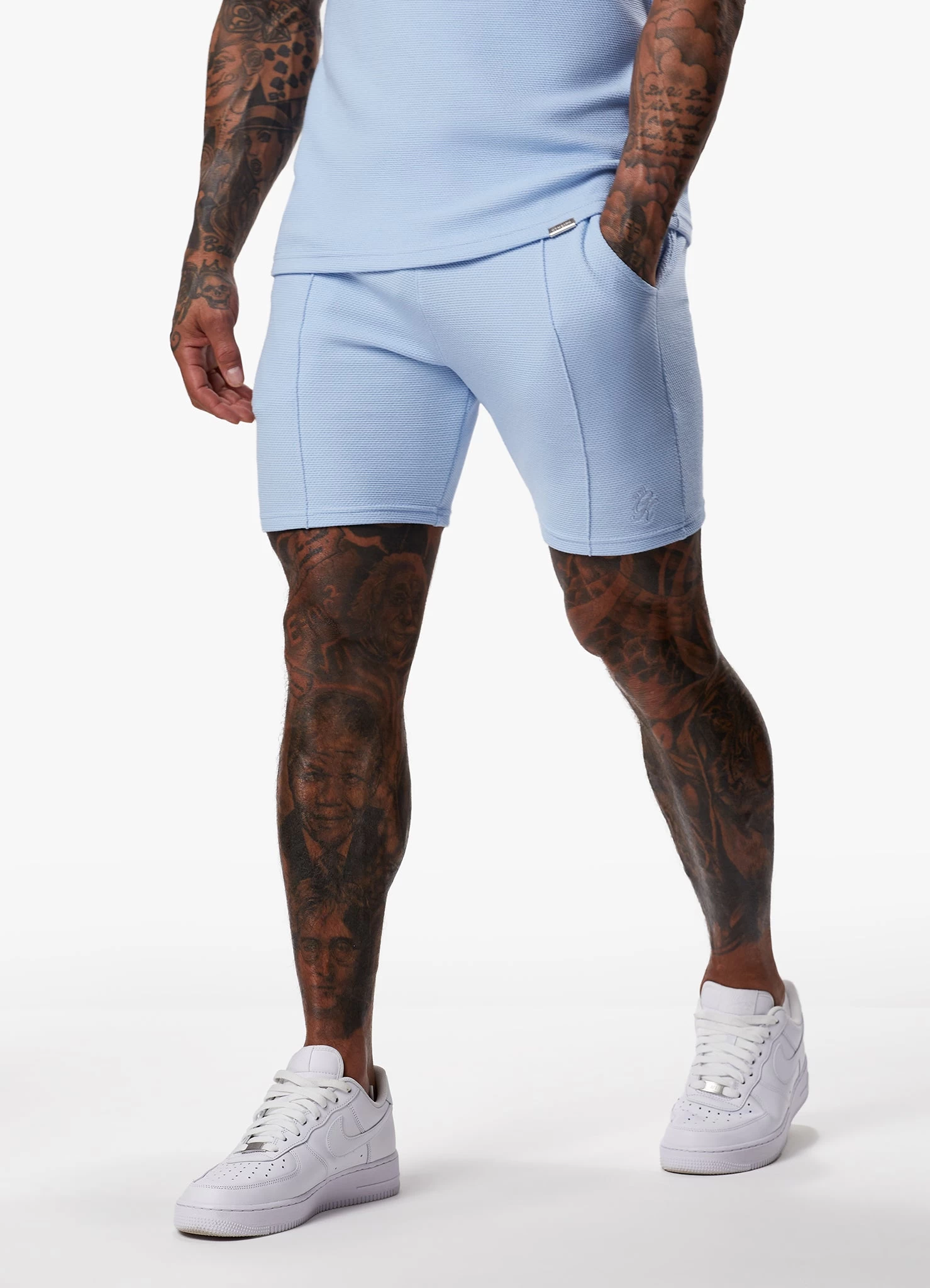 Gym King Signature Texture Short - Cloud Blue 8 Gym King Signature Texture Short - Cloud Blue - Image 6