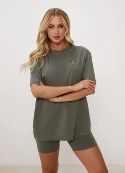 Gym King Spirit Of Summer Boyfriend Tee - Dusk Green -Fit Wear Shop SOSBFTEE CYCLESHORT DUSKGREENWST B2CLYWSR B2CMO 172