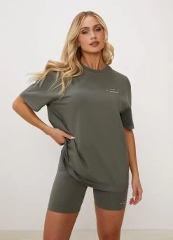 Gym King Spirit Of Summer Boyfriend Tee - Dusk Green -Fit Wear Shop SOSBFTEE CYCLESHORT DUSKGREENWST B2CLYWSR B2CMO 173