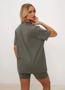 Gym King Spirit Of Summer Boyfriend Tee - Dusk Green -Fit Wear Shop SOSBFTEE CYCLESHORT DUSKGREENWST B2CLYWSR B2CMO 174