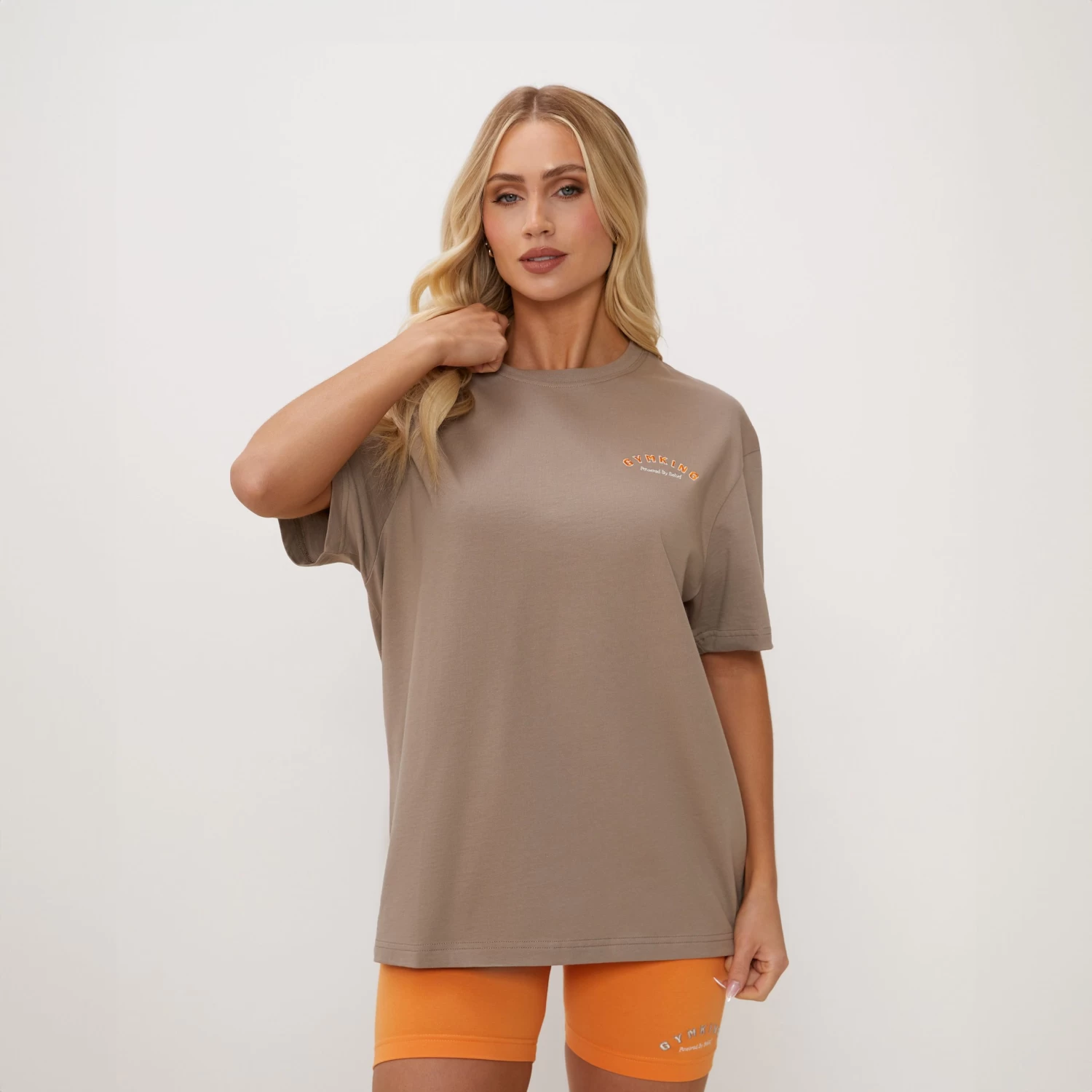 Gym King Spirit Of Summer Boyfriend Tee - Mocha 4 Gym King Spirit Of Summer Boyfriend Tee - Mocha - Image 2