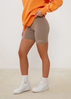 Gym King Spirit Of Summer Cycle Short - Mocha -Fit Wear Shop SOSCREW CYCLESHORT ORANGEMOCHAWSS A2D4CWSR A2DU5 163