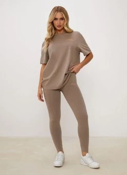 Gym King Spirit Of Summer Jersey Legging - Mocha -Fit Wear Shop SOSLEGGING MOCHAWLG A2DU4 154