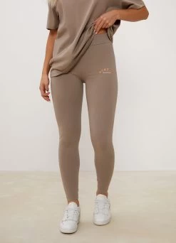 Gym King Spirit Of Summer Jersey Legging - Mocha -Fit Wear Shop SOSLEGGING MOCHAWLG A2DU4 155