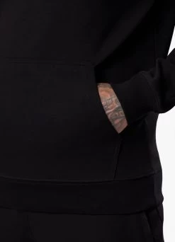 Gym King Split Linear Hood - Black -Fit Wear Shop SPLITLINEARHOOD BLACKHDE A2CRB113