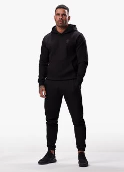 Gym King Split Linear Hood - Black -Fit Wear Shop SPLITLINEARHOOD BLACKHDE A2CRB129