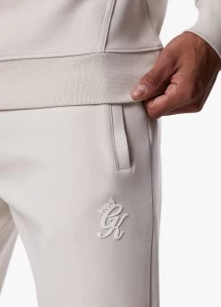 Gym King Split Linear Jogger - Stone Grey -Fit Wear Shop SPLITLINEARHOOD JOGGER STONEGREYHDE B2CY8TSB B2CY911