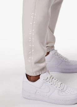 Gym King Split Linear Jogger - Stone Grey -Fit Wear Shop SPLITLINEARHOOD JOGGER STONEGREYHDE B2CY8TSB B2CY913