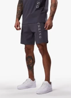 Gym King Split Linear Short - Graphite -Fit Wear Shop SPLITLINEARTEE SHORT GRAPHITESST A2CR3SHR A2CR729