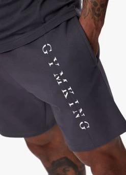 Gym King Split Linear Short - Graphite -Fit Wear Shop SPLITLINEARTEE SHORT GRAPHITESST A2CR3SHR A2CR735