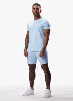 Gym King Split Linear Short - Soft Blue -Fit Wear Shop SPLITLINEARTEE SHORT SOFTBLUESST A2CR4SHR A2CR815 c16cd929 aace 48ba a7df 29b0586e0c18