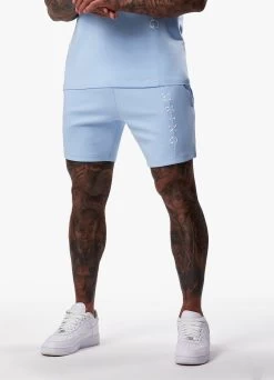 Gym King Split Linear Short - Soft Blue -Fit Wear Shop SPLITLINEARTEE SHORT SOFTBLUESST A2CR4SHR A2CR818