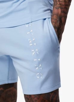 Gym King Split Linear Short - Soft Blue -Fit Wear Shop SPLITLINEARTEE SHORT SOFTBLUESST A2CR4SHR A2CR824