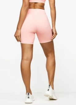 Gym King Stamina Zip Front Cycle Short - Blush Pink/Chilli Red -Fit Wear Shop STAMINATEXTURERACERBACKBRA CYCLESHORT BLUSHPINKCHILLIREDWBT A27C0WSR A27C5 178
