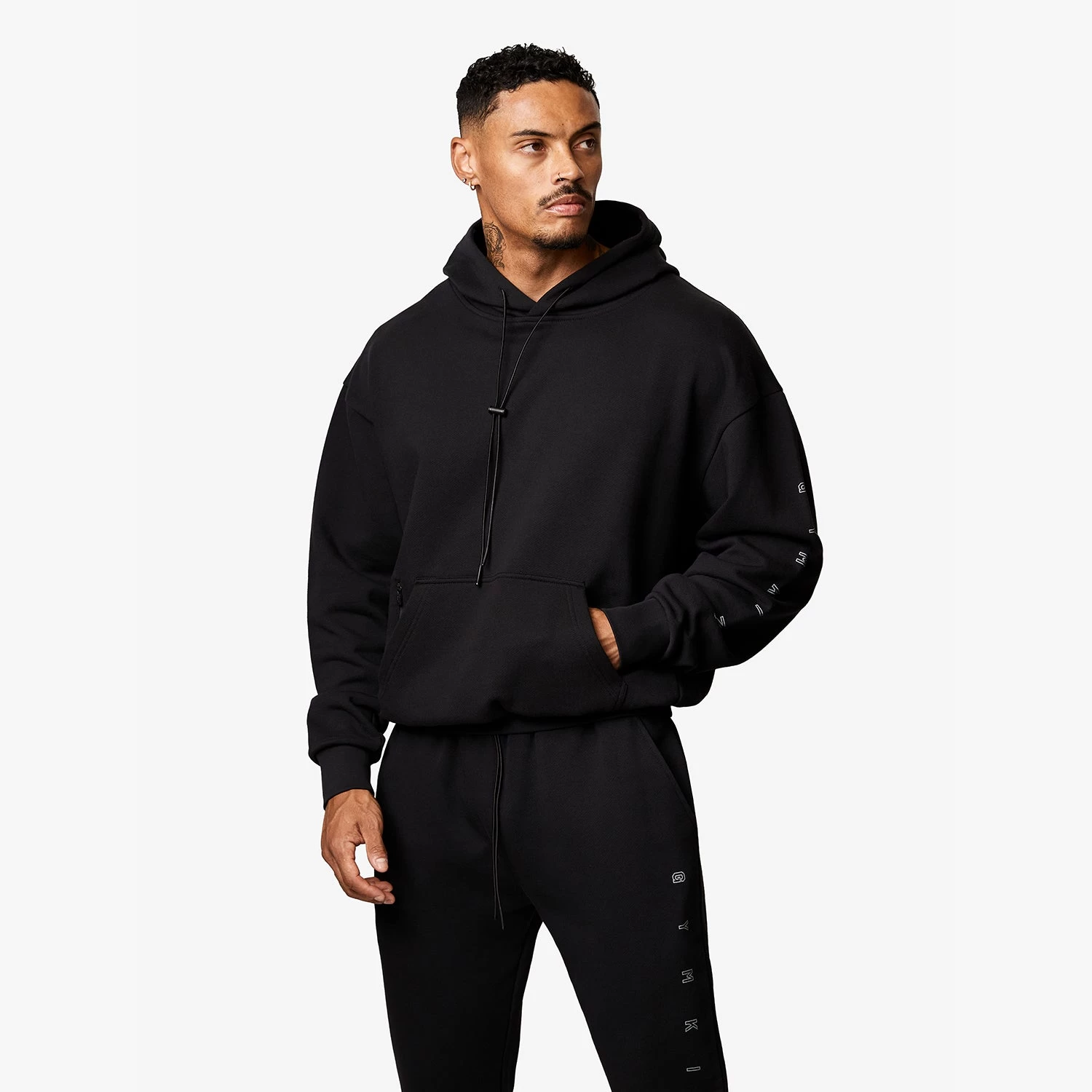 Gym King Stealth Loopback Tracksuit - Black 4 Gym King Stealth Loopback Tracksuit - Black - Image 2