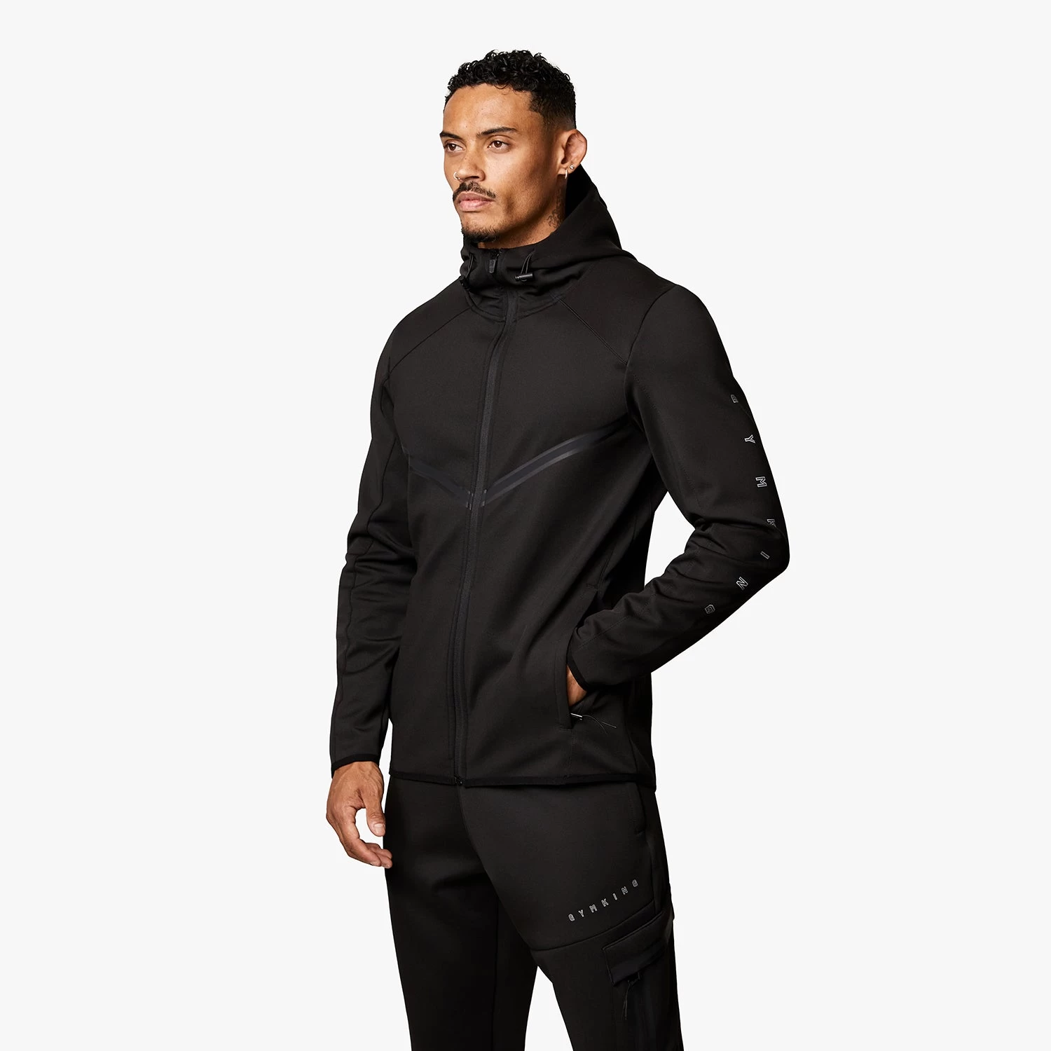 Gym King Stealth Tech Tracksuit - Black 4 Gym King Stealth Tech Tracksuit - Black - Image 2
